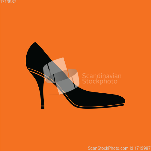 Image of Middle heel shoe icon