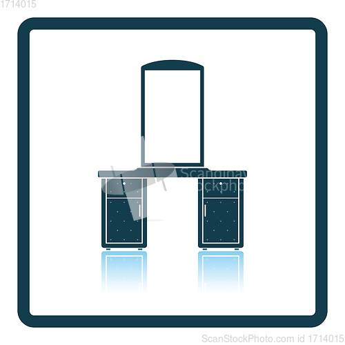 Image of Dresser with mirror icon