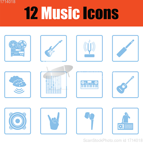 Image of Music icon set