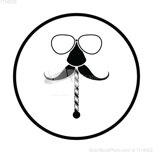 Image of Glasses and mustache icon