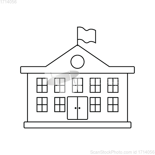 Image of School building icon