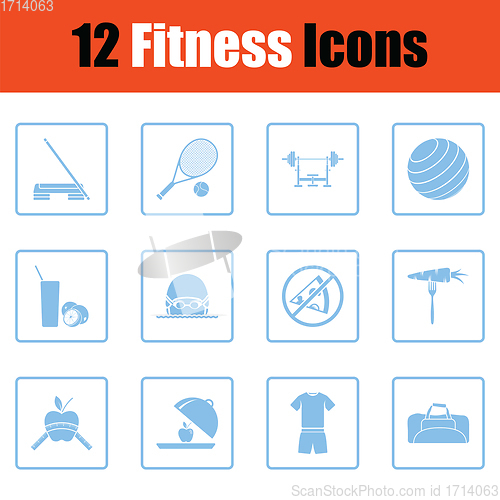 Image of Fitness icon set