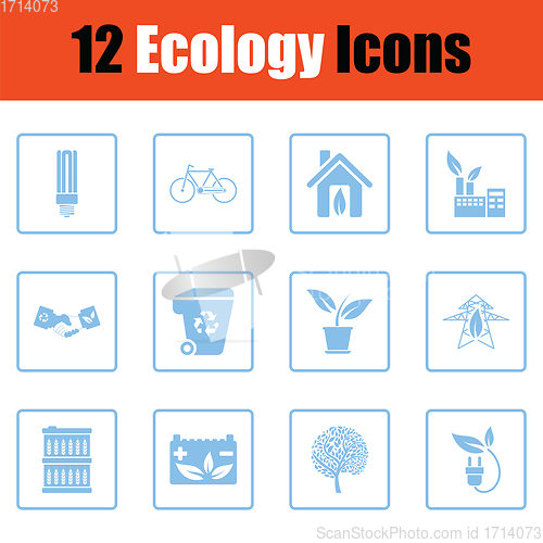 Image of Ecology icon set