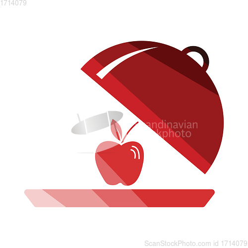 Image of Apple inside cloche icon