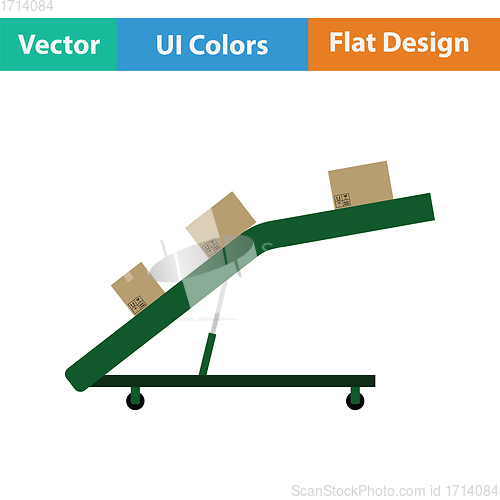 Image of Warehouse transportation system icon