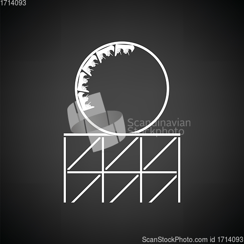 Image of Roller coaster loop icon