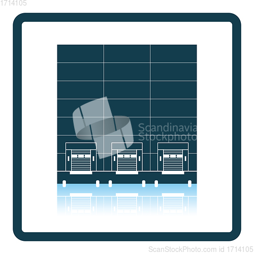 Image of Warehouse logistic concept icon