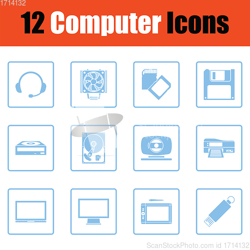 Image of Set of computer icons