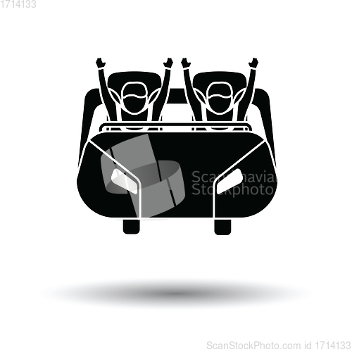 Image of Roller coaster cart icon