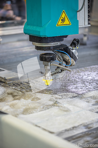 Image of CNC water jet cutting machine