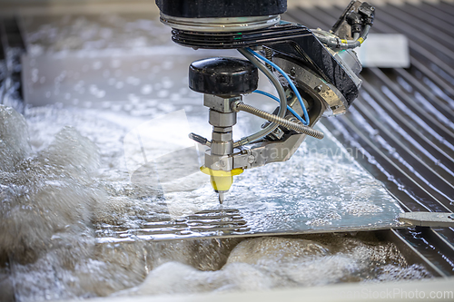 Image of CNC water jet cutting machine