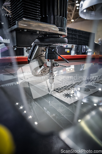 Image of CNC water jet cutting machine