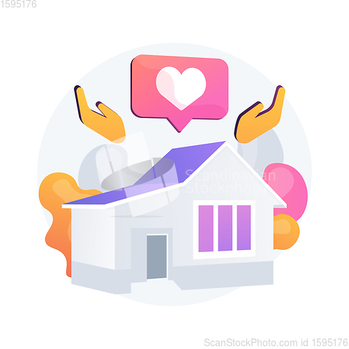 Image of Home help abstract concept vector illustration.