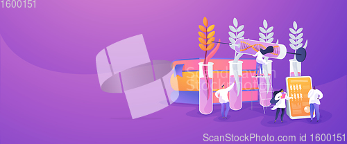 Image of Genetically modified plants concept banner header