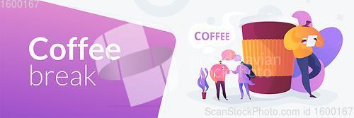 Image of Coffee break concept banner header