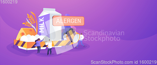 Image of Food allergy concept banner header