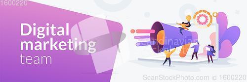 Image of Marketing team concept banner header