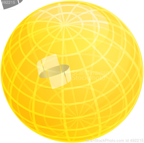 Image of Grid sphere illustration