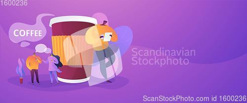 Image of Coffee break concept banner header