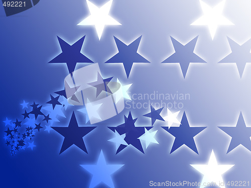 Image of Flying stars illustration