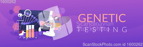 Image of Genetic testing concept banner header