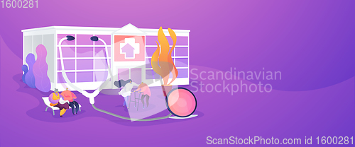 Image of Nursing home concept banner header.