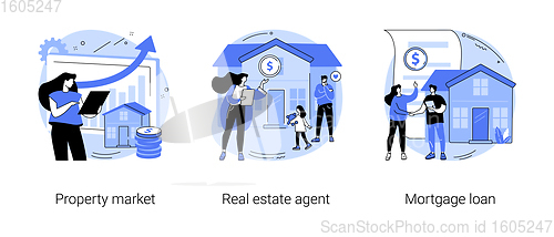 Image of Buying property abstract concept vector illustrations.