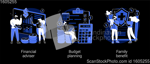 Image of Money management abstract concept vector illustrations.