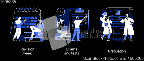 Image of School and college activity abstract concept vector illustrations.