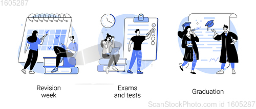 Image of School and college activity abstract concept vector illustrations.