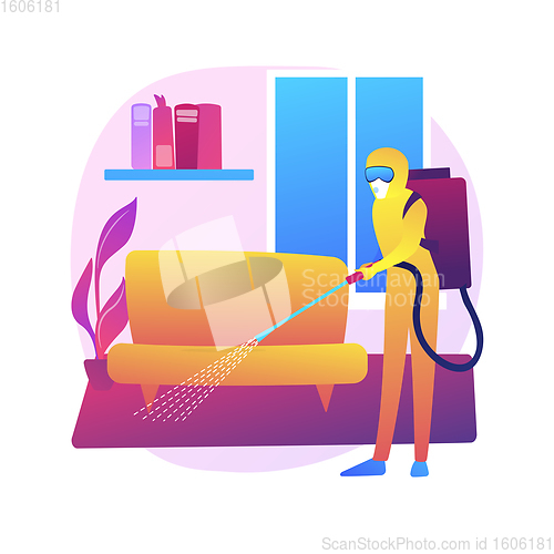 Image of Home sterilization services abstract concept vector illustration.