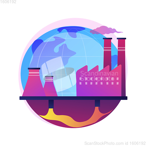 Image of Groundwater pollution abstract concept vector illustration.