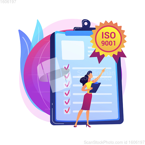 Image of Standard for quality control abstract concept vector illustration.