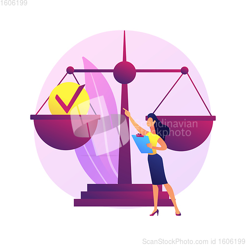 Image of Accountability abstract concept vector illustration.