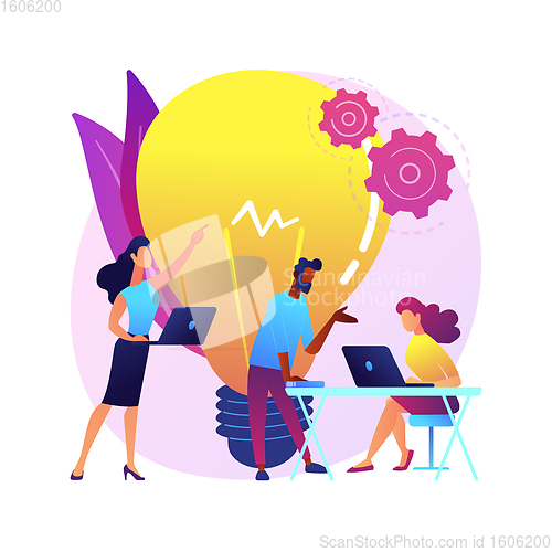 Image of Startup hub abstract concept vector illustration.