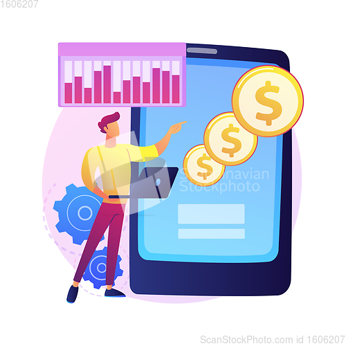 Image of Transactional marketing abstract concept vector illustration.