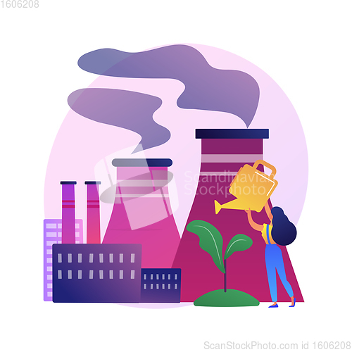 Image of Environmental protection vector concept metaphor