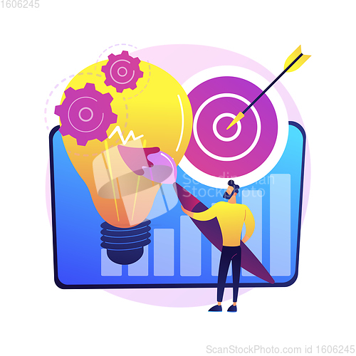 Image of Design strategy abstract concept vector illustration.