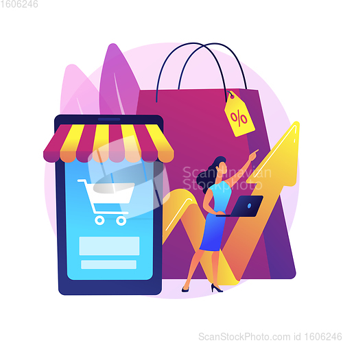 Image of Consumer demand abstract concept vector illustration.