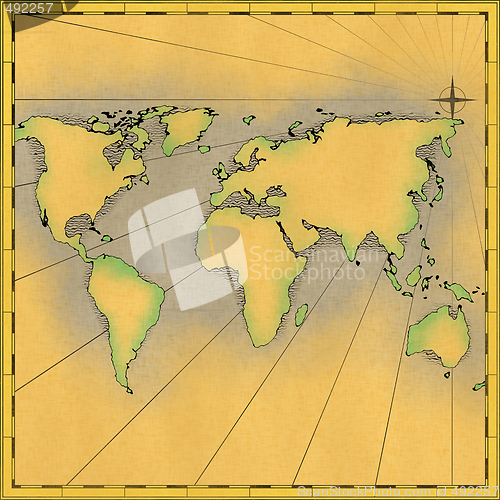 Image of Map of the world illustration