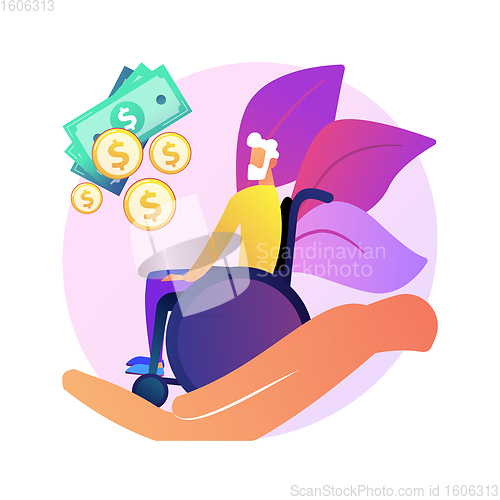 Image of Care allowance abstract concept vector illustration.