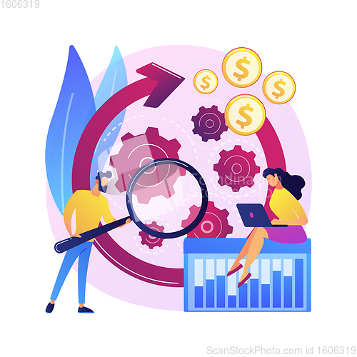 Image of Workflow process abstract concept vector illustration.