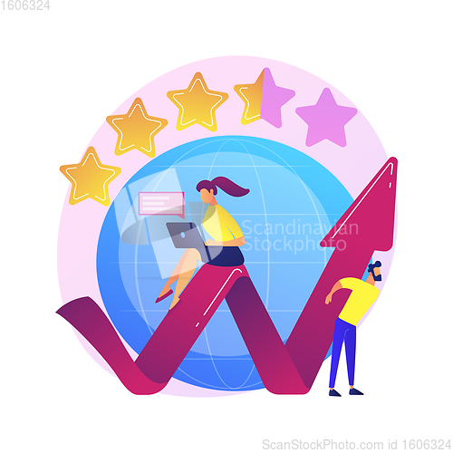 Image of Reputation crisis management abstract concept vector illustration.