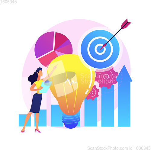Image of Sales plan for business abstract concept vector illustration.