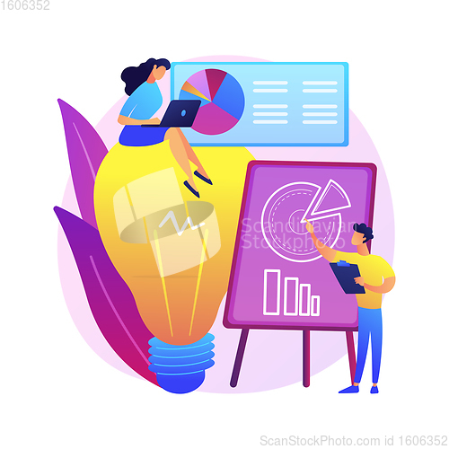 Image of Competitive intelligence abstract concept vector illustration.