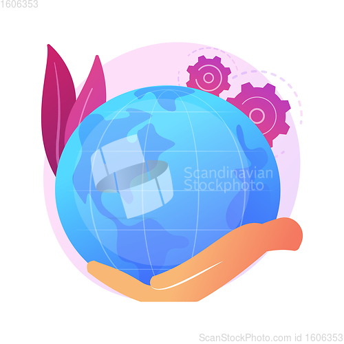 Image of Earth Day abstract concept vector illustration.