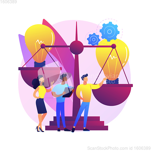 Image of Brainstorming abstract concept vector illustration.
