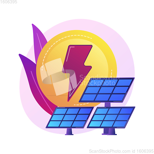 Image of Solar energy vector concept metaphor