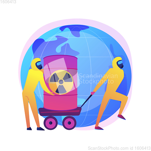 Image of Toxic waste vector concept metaphor