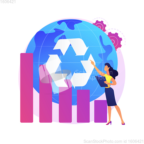 Image of Reduce Reuse Recycle abstract concept vector illustration.